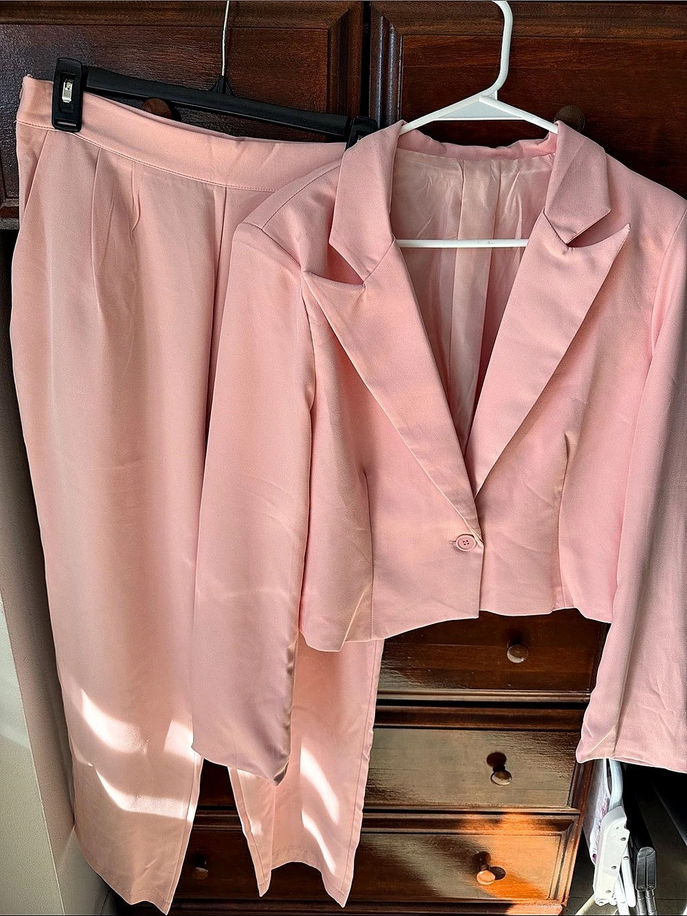 Pink Pantsuit Set Size XL Like New
